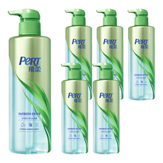 PeRT 飛柔 淨油柔順洗髮露，微米配方，無矽靈，植物精萃, 530g, 6瓶