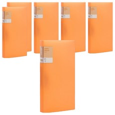 Lan CHYn 連勤牌文具 PP 馬卡龍色系強力夾 右中 LC-611 O, 橘色, 6本