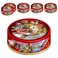 Cat Glory 驕傲貓 無穀機能主食罐 全齡貓適用 添加維他命E/牛磺酸/葉黃素 舒壓營養配方, 魚肉, 85g, 6罐