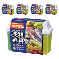依必朗簡單任務冰箱專用消臭劑，雙重除臭功效，綠茶+檸檬, 150g, 5個