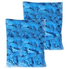 加厚拋棄式保鮮膜 藍色 2包 彈力束口設計 食品級材質 一膜多用, 13 x 2.5cm, 43cm