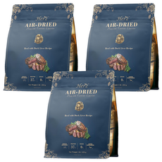 Herz 赫緻 無穀低溫風乾犬飼料, 美饌嫩牛佐頂級鴨肝, 3袋, 454g