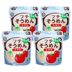 和寓良品 寶寶鮮蔬番茄細麵, 日本產, 無鹽, 100g, 4包