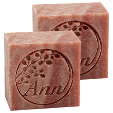 Ann Chen 陳怡安手工皂 細緻洗顏皂 玉容玫瑰 溫和潔淨 展現肌膚自然光澤, 80g, 2個