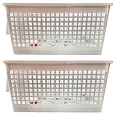 KEYWAY 聯府 櫥櫃手把深型收納籃 2件組, 白色, 2組