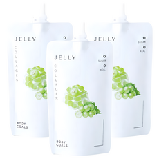BODY GOALS 美研膠原凍 白葡萄風味, 3個, 130g