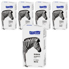 unidus 動物系列衛生套 熱情斑馬螺紋型, 12入, 5盒