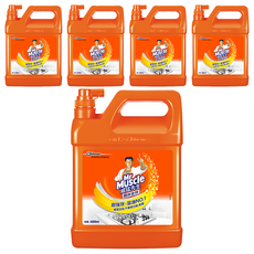 Mr Muscle 威猛先生 廚房清潔劑加侖桶 超強效 溶油, 4L, 5桶