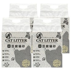 咪咪貓砂 CAT LITTER 豆腐貓砂/輕植系貓砂/除臭貓砂/植物貓砂, 6L, 咖啡, 4包