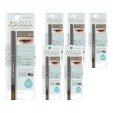 SANA 莎娜 New Born 絲滑魅柔眼線筆 1.5mm極細筆芯 防水, 04 亞麻灰, 6件