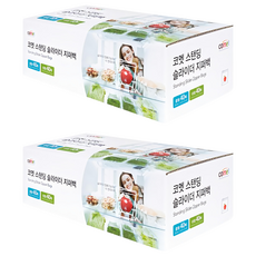 comet 雙夾鏈立體密封袋, 中 + 大, 80個, 2盒