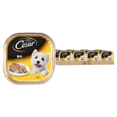 Cesar 西莎 精緻餐盒 狗罐頭 雞肉 100g*24罐, 寵物濕糧, 補充水分, 均衡營養