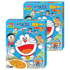 丸美屋 速食甘口咖哩 哆啦A夢 豬肉+野菜, 145g, 2盒