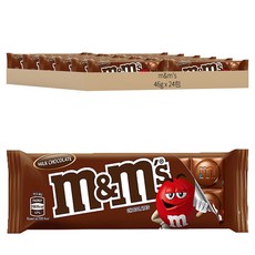 m&m's 精選片裝牛奶糖衣巧克力, 46g, 24包