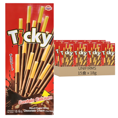 UNIFIRMS TICKY 巧克力棒餅, 18g, 15盒