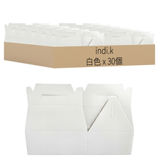 indi.k 手提禮品盒 S, 白色, 30個