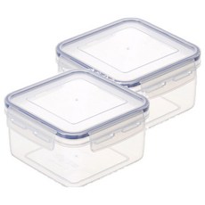 KEYWAY 聯府 優鮮方型保鮮盒, 2個, 1.1L