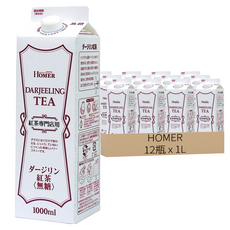 HOMER 大吉嶺紅茶, 1L, 12瓶