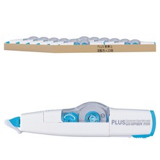 PLUS 普樂士 修正帶 50-763 WH-605, 20個, 淺藍色