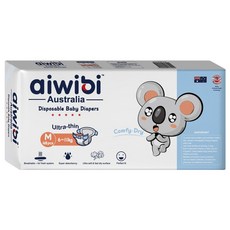aiwibi 愛薇彼 清新乾爽透氣輕薄 黏貼型尿布 6~11kg, M, 48片