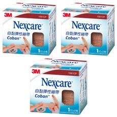 3M Nexcare 自黏彈性繃帶 1581CP 1吋, 2捲, 3盒