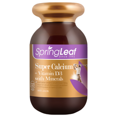 SpringLeaf 綠芙特級 Super 檸檬酸鈣全方位加強錠+維生素D3+礦物質, 120顆, 333mg, 1罐