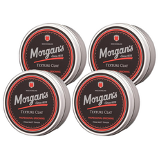 Morgan's Texture Clay 強力定型髮泥 75ml 持久定型 啞光霧面 輕鬆打造理想髮型, 4件