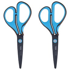 ABEL 力大牌 3D魔利剪 氟素防沾黏剪刀 7吋 藍色, 2支