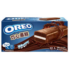 OREO 奧利奧 巧心蛋糕 12個, 可冰凍食用, 192g, 1盒