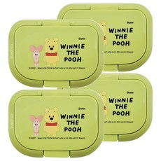 Skater 濕紙巾蓋, 芥末綠, 4個