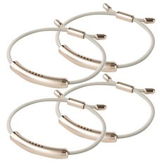 精油防蚊手環 不透明香檳金款, 4個, 5g