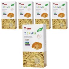 Nnutrinini 脆妮妮 思麥兒細麵 陽光南瓜 8個月以上寶寶適用 添加鈣鐵維生素 無鹽細麵條, 180g, 5盒