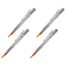 TOHKIN 東京金屬 鉛筆延長器 HE-HB, 銀色, 4支