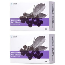 大研生醫 冒易舒接骨木莓粉包 Set 15入 天然草本植物配方 6 in 1, 15包, 3g, 2盒