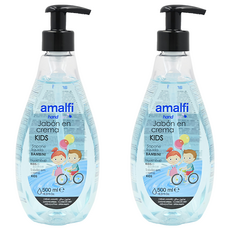 Amalfi 兒童專用抗菌防護液體皂, 草本配方, 溫和不刺激肌膚, 細緻泡沫, 清潔身體汙垢, 500ml, 2瓶