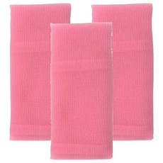 aisen 尼龍澡巾 普通, 粉色, 3包, 1個
