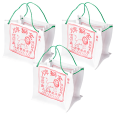 HIKARI 日光生活 金獅牌四角袋 特大 經典白色 傳統配色, S177-1, 3個