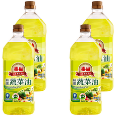 泰山 精選蔬菜油, 1.5L, 4瓶