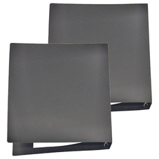 極簡風 6孔鐵夾 A5, 黑色, 2個