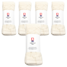 imabari towel 今治毛巾 ECOLOGY 今治毛巾 棉紗 100%棉 85x32公分 日本製造, 棉花原色, 5條