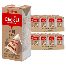 Seoul Milk 首爾牛奶 Click U 咖啡牛奶, 200mL, 48入