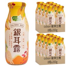 歐典生機 人蔘黃耆枸杞銀耳露 ,天然無添加, 200g, 16瓶