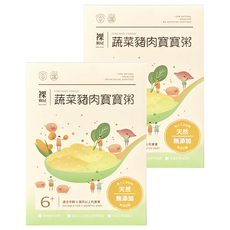 裸廚房 常溫小寶寶粥 蔬菜豬肉 120g*5包 寶寶副食品, 2盒