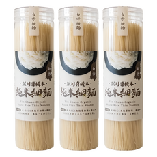 銀川 有機純米細麵 白米, 3罐, 350g