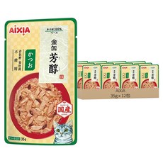 AiXiA 新金缶芳醇餐包2號, 鰹魚, 35g, 12包