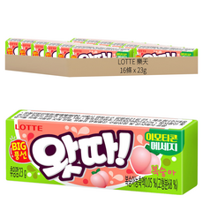 LOTTE 樂天 水蜜桃泡泡糖 大泡泡, 23g, 16條