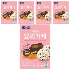 BEBECOOK 初食拌飯香鬆 雞肉味噌, 韓國產食材, 多樣蔬菜, 攜帶式小袋包裝, 不含合成添加物, 28g, 5盒