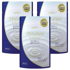 KUMANO 熊野油脂 Pharmaact 保濕沐浴乳補充包, 400ml, 3包