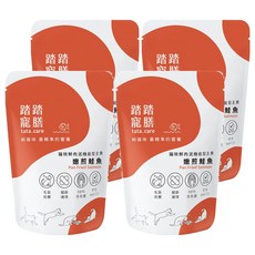 tata.care 踏踏寵膳 貓咪鮮肉泥機能主食 嫩煎鮭魚, 毛髮亮麗 x 關節護理配方, 含Omega-3, 添加日本膠原蛋白, 無麩質無豆類, 98%含肉量, 140g, 4包