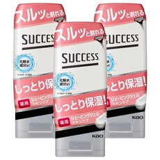 Kao 花王 SUCCESS 男士刮鬍保濕護膚凝膠, 180g, 3瓶